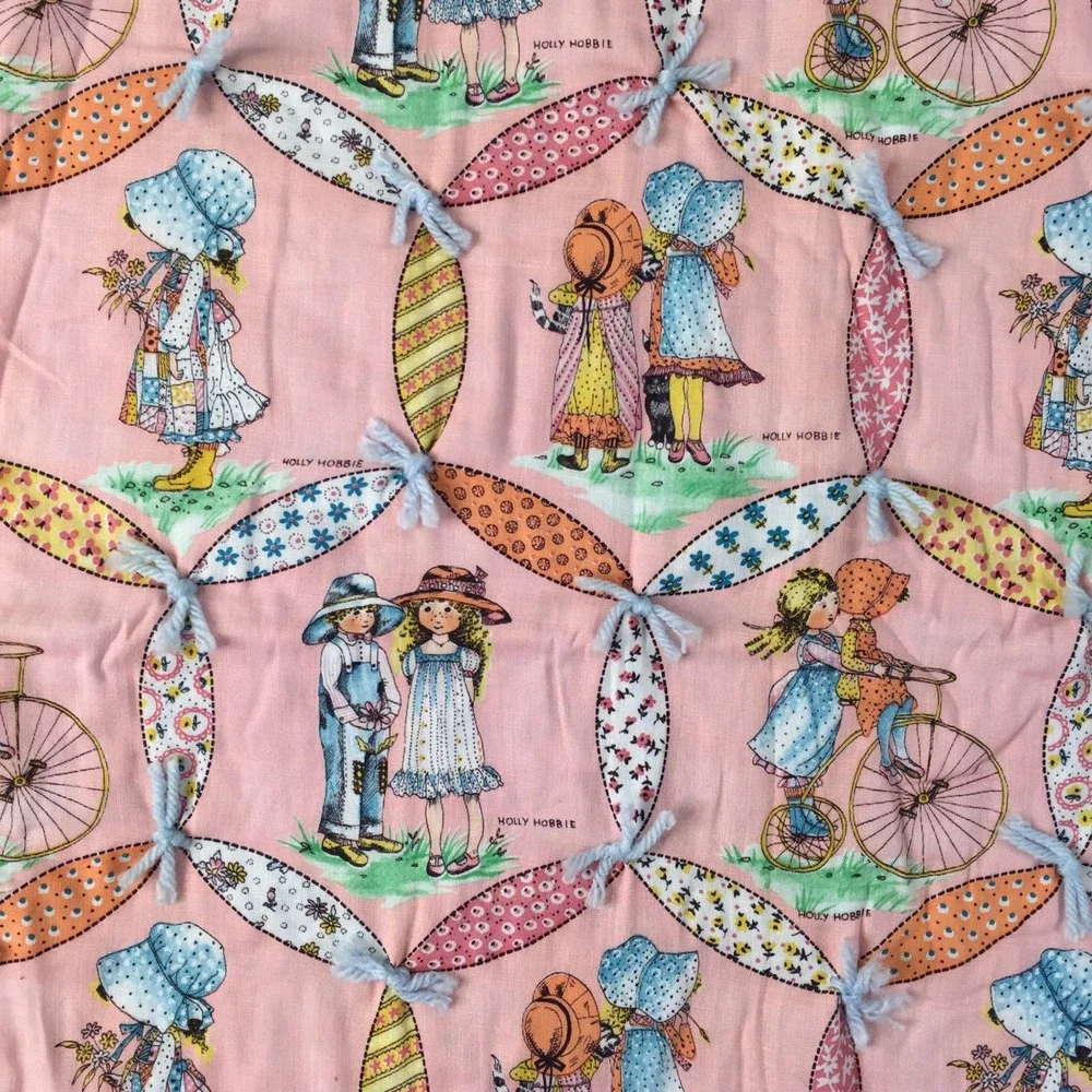 Holly Hobbie Quilt Baby Blanket 41x38